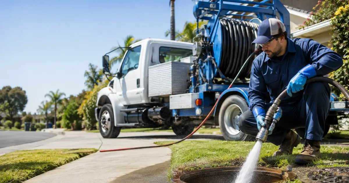 Hydro jet sewer cleaning El Segundo
