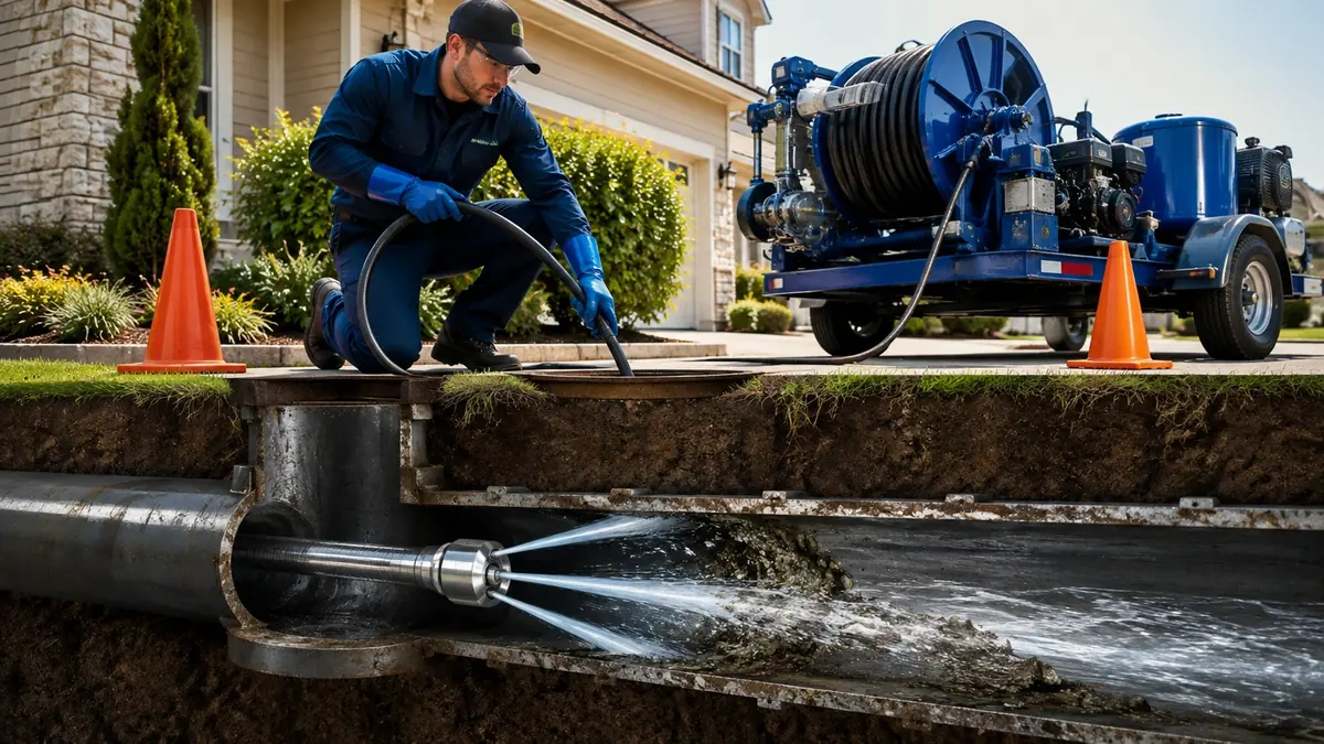 Main Sewer Line Hydro Jet Cleaning in El Segundo